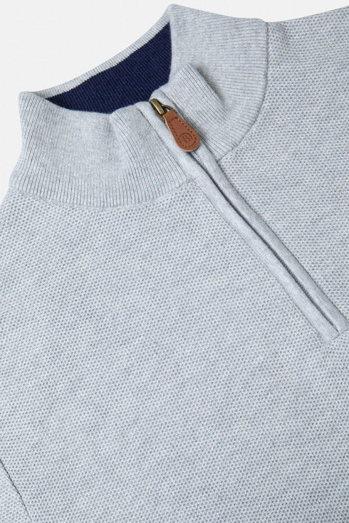 Benetti Dawson 1/4 Zip Knit Cotton Sweater
